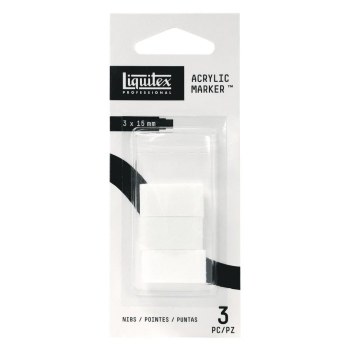 Liquitex Replacement Nibs for W8/15 Markers - 3 Nibs