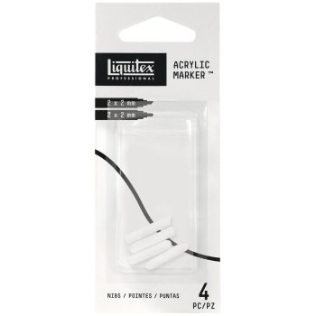 Liquitex Replacement Nibs for W2/4 Markers - 4 Nibs