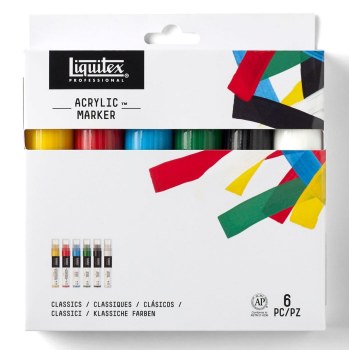 Liquitex Wide Marker Set - Standard (6 markers)