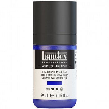 Liquitex Acrylic Gouache 59ml Ultramarine Blue Red Shade
