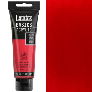 LIQUITEX BASIC 118ML TRANSPARENT RED