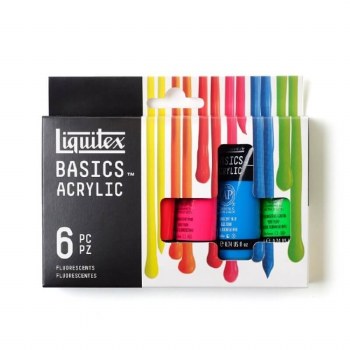Liquitex Basics Acrylic Set - Fluorescent 6x22ml