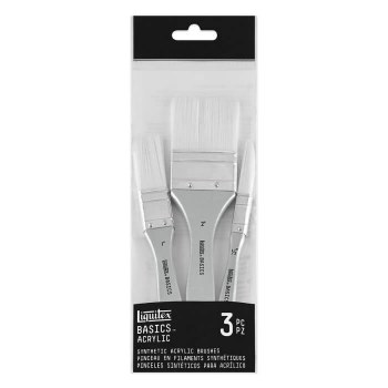 Liquitex Basics Brush Set - 3 Synthetic Brushes