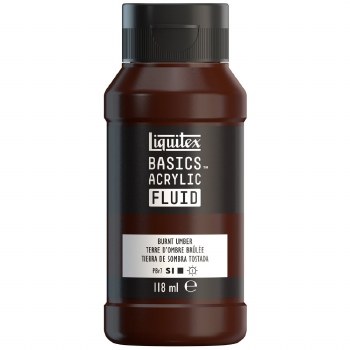 Liquitex 118ml Fluid Acrylic Burnt Umber