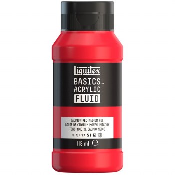 Liquitex 118ml Fluid Acrylic Cadmium Red Medium Hue