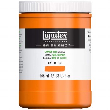 Liquitex Heavy Body 946ml Cadmium-Free Orange