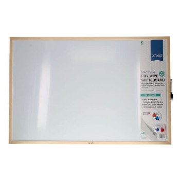 Magnetic Dry Wipe Whiteboard 90x60cm