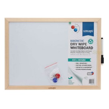 Magnetic Dry Wipe Whiteboard 30x40cm