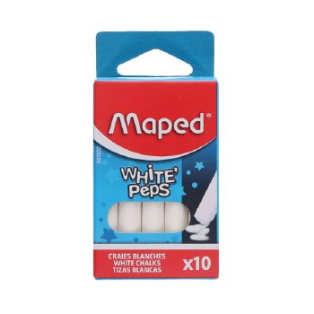 Maped Box 10 Chalk - White'peps