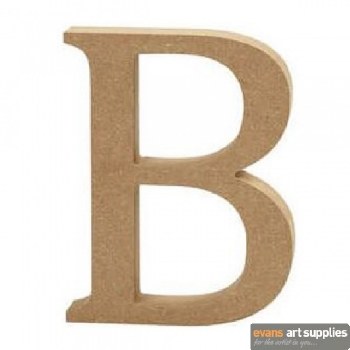 MDF Letter 13cm - B