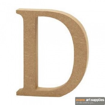 MDF Letter 13cm - D