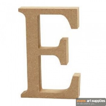 MDF Letter 13cm - E