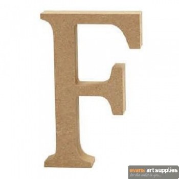 MDF Letter 13cm - F