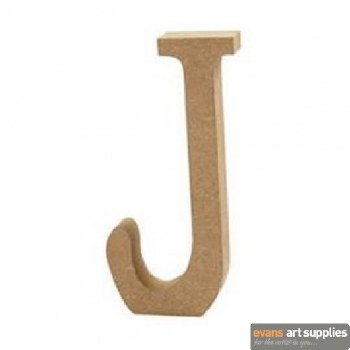 MDF Letter 13cm - J