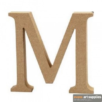 MDF Letter 13cm - M