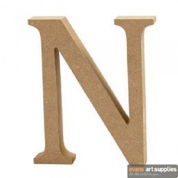 MDF Letter 13cm - N
