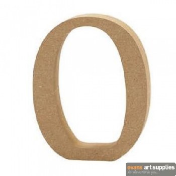 MDF Letter 13cm - O