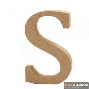 MDF Letter 13cm - S