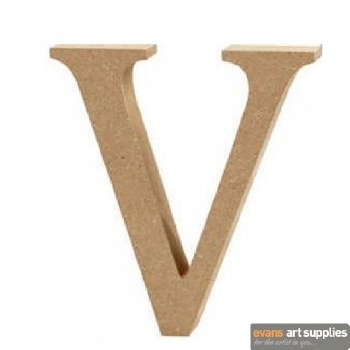 MDF Letter 13cm - V