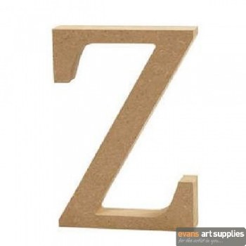 MDF Letter 13cm - Z