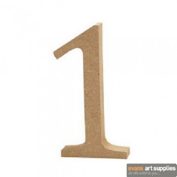 MDF Number 13cm - 1