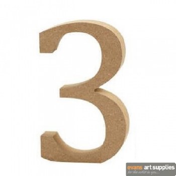 MDF Number 13cm - 3