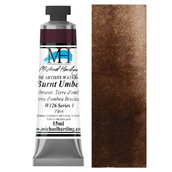 Michael Harding Watercolour 15ml - Burnt Umber (126)