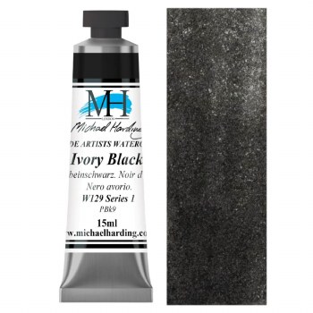 Michael Harding Watercolour 15ml - Ivory Black (129)