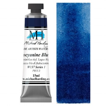 Michael Harding Watercolour 15ml - Phthalocyanine Blue (137)