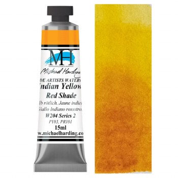 Michael Harding Watercolour 15ml - Indian Yellow Red Shade (204)