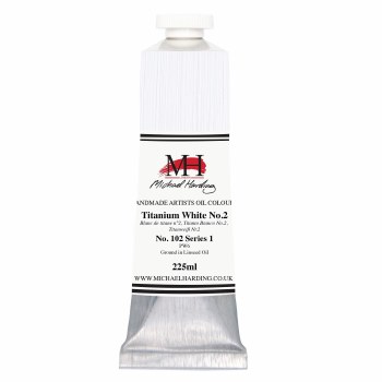 Michael Harding 225ml Titanium White 2 (Linseed Oil) No.102