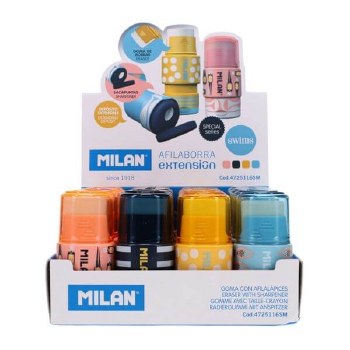 Milan Swims Single Hole Sharpener & Eraser