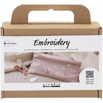 Mini Craft Kit Embroidery - Clutch Bag