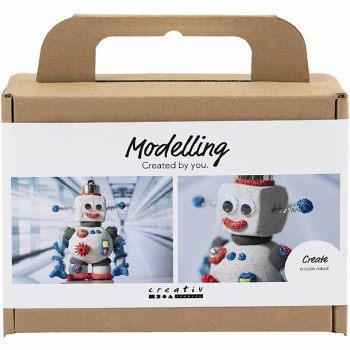 Mini Craft Kit Modelling Robot - Stone Clay