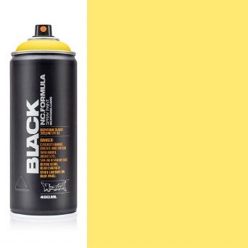 Montana Black 400ml Spray Paint - Kicking Yellow