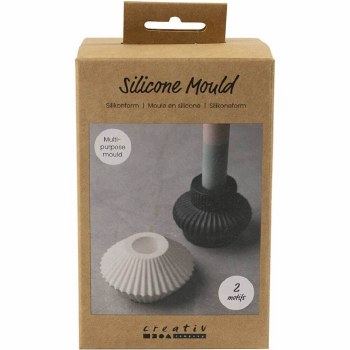 Mould Silicone Grooved Candle Holders
