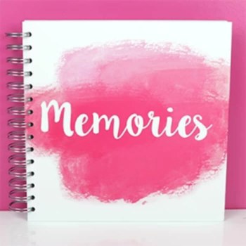 Simply Creative Album 8x8"- Memories Pink