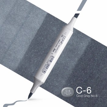 Copic Sketch C6 Cool Gray 6