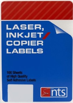 NTS Inkjet Labels 16 per sheet