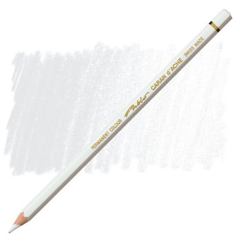 Caran D'Ache Pablo Water-Resistant Coloured Pencil - White 001