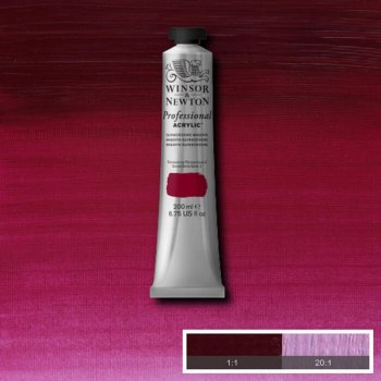 Winsor & Newton Professional Acrylic 200ml Quinacridone Magenta