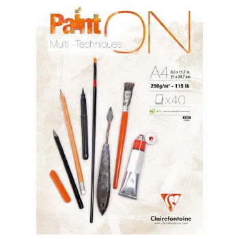 Paint'On A4 250gsm Multi Technique Pad