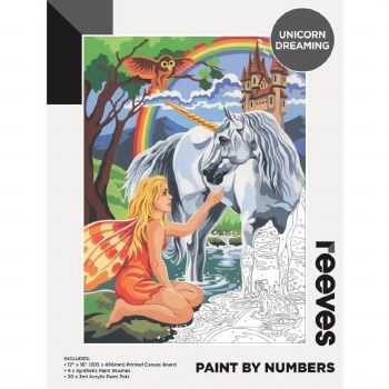 Reeves Paint by Numbers 12x16" - Unicorn Dreaming