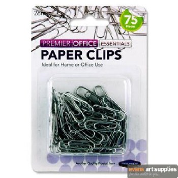 Paper Clips 75 x 28mm Silver