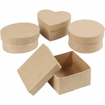 Papier Mache Card Boxes Asstd