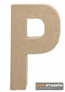 Papier Mache Large Letter P