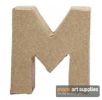 Papier Mache Small Letter M