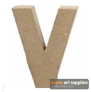 Papier Mache Small Letter V