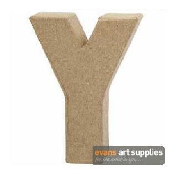 Papier Mache Small Letter Y