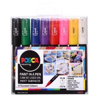 Posca PC-1M Set of 8 - Standard Colours